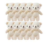 TOYANDONA 15pcs Tiny Bear Plush Keychain Pendant Adorable Cartoon Bear Doll for Bags Home Decor Cute Soft Stuffed Animal Ornament for Friends and Family