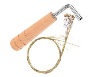 TOYANDONA 16 Metal String Lyre Harp Strings Kit with Tuning Wrench Wooden Parts for Classical Lyre Learners Musical Instrument Accessories: 1