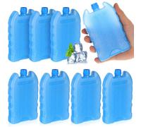 TOYANDONA 16 Pack Large Freezer Blocks: 5. 4 Inch Reusable Ice Blocks for Cool Bags & Lunch Boxes, Maintains Cold Temperature, Leak-proof Cooler for Travel, Picnics, Camping, Fishing & Beach