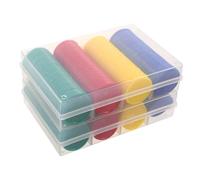 TOYANDONA 160pcs Plastic Bingo Tokens for Classroom Rewards Counting Discs in Red Yellow Blue Green Portable Math Counters for Learning and Educational Games