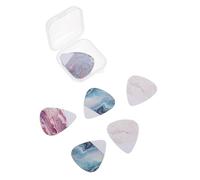 TOYANDONA 16Pcs Agate Triangular Guitar Picks Wear-Resistant Portable Acoustic Guitar Accessory for Playing