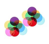TOYANDONA 16pcs Ambient Light Stickers Lighting Film for Ceiling Spotlight Correction Light Gels DIY Change Decorative Covers for Stage Theatre Classroom