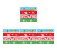 TOYANDONA 16pcs Boy Girl Harmonica Portable Musical Instruments for Beginners Lightweight and Easy to Play for Boy Girl Music Education and Fun Activities Includes Giraffe Note Cow and