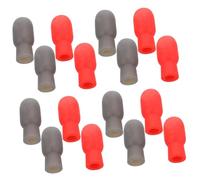 TOYANDONA 16pcs Drumstick Caps Silent Tip Mute Tips for Practice Drum Accessories for Skill Development Technique Noise Reduction