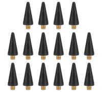 TOYANDONA 16pcs Nail Picker Wax Head Rhinestone Pen Head Electric Drill Pen Replacement High Adaptability Easy Replacement Wax Material for Private Nail Lovers and Professional Salons DIY