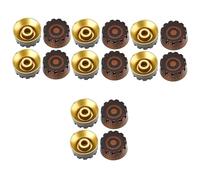 TOYANDONA 16pcs Professional Guitar Knobs Volume Tone Control Caps for Electric Guitars Bass Volume Knob Sound