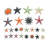 TOYANDONA 16pcs Sea Star Figurines Tpr Ocean Animal Decorative Style Ornaments for Educational Collection and Fish Tank Decorations