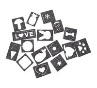 TOYANDONA 16pcs Unique Shape Needle Felting Stencil Mold for DIY Felt Craft with Cloth Material, for Making Felted Handiwork and DIY Manual Training
