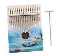 TOYANDONA 17-Key Kalimba Thumb Piano Set Mini Musical Instrument Finger Piano Learning Guide 6-Piece Kit for Kids and Adults Portable and Easy to Use