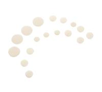TOYANDONA 17pcs Clarinet Sound Hole Gaskets Key Cushions for Clarinet Easy Installation for Musicians White and Light Yellow Options