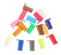 TOYANDONA 17pcs Colored Pen Adapters for Compatible Cutting Machine Accessories Precise Height Pen Holders with Easy Identification No Calibration Needed Multi-color Spare