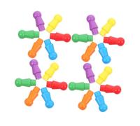 TOYANDONA 180pcs Wooden Board Game Pieces for Sturdy Carved Pawns for Chinese Checkers Tabletop Markers Arts Crafts Family Game Replacement