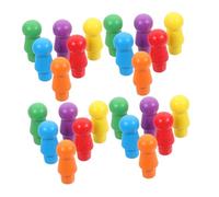 TOYANDONA 180pcs Wooden Checkers Game Pieces Colorful Wood Chinese Checkers Replacement Pawns for Multiplayer Family Board Games for Arts Crafts and Tabletop Markers
