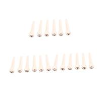 TOYANDONA 18pcs Acoustic Guitar Bridge Pins Bone Guitar String Nails Brass Circle Shell Dot String Pegs for Acoustic Folk