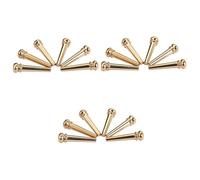 TOYANDONA 18pcs Acoustic Guitar Bridge Pins Brass Guitar Bridge String Studs Stable High-middle-low Frequencies Volume Sweep Picking