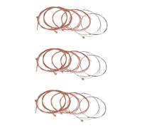 TOYANDONA 18pcs Acoustic Guitar Strings Complete Set for Blues Jazz Classic Longevity Individually Wrapped