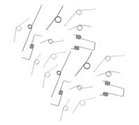 TOYANDONA 18PCS Adjustable Heavy Duty Metal Torsional Springs for Trash Can Lids Lightweight Replacement Parts for Garbage Bin Lid Support Easy Installation Compact Design for Rubbish Bins