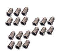 TOYANDONA 18pcs Black Through Body for Guitar Strings Mounting Buckle Compatible Bass Guitars for String Installation and Repairs