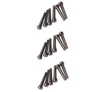 TOYANDONA 18pcs Brass Guitar Bridge Pins Inlaid Abalone Dot for Acoustic Guitar Bridge Pin Replacement Spare Parts for Acoustic