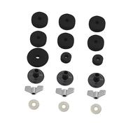TOYANDONA 18pcs Drum Parts Cymbal Felts Washers Sleeves Base Essential Accessories for Drummers Suitable for Boom Stands Heavy Duty Use