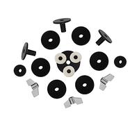 TOYANDONA 18pcs Drum Parts Cymbal Felts Washers Sleeves Base Wing Nuts Grey Cymbal Nut Sleeves for Percussion