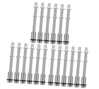 TOYANDONA 18pcs Drum Set Parts Snare Drum Screws Tension Rods Hardware Replacement Accessories