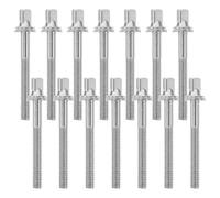 TOYANDONA 18pcs Drum Tightening Rod Replacement Hardware Screws for Percussion Instrument Kit Drum Screws for Assembly and Maintenance for Repair and Setup