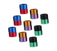 TOYANDONA 18pcs Multicolor Aluminum Bird Leg Bands Split Open Identification Rings for Racing Pigeons Doves Parakeets Poultry Weatherproof Markers