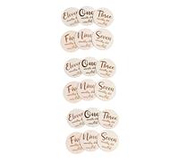 TOYANDONA 18pcs Natural Cards Photography Prop for Monthly Growth Tracking Smooth Edges for Newborns and Expecting Parents