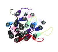 TOYANDONA 18pcs Outdoor Compass with Hanging Lanyard Colorful Plastic Miniature Navigation Tools for Hiking Camping Travel Party Favors Includes Fluorescent Green for Night Safety