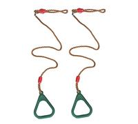 TOYANDONA 1Pair Durable Pull Handles Training Stretch Rings Fitness Rings for Home Gym Workouts Non Slip Grip Ergonomic Design for Strength Training and Exercise