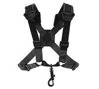 TOYANDONA 1pc Adjustable Comfortable Saxophone Shoulder Strap for Alto and Tenor Saxophones Black Design Suitable for Height Relieves Shoulder Pressure for Performances and Practices