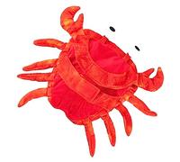 TOYANDONA 1Pc Adorable Crab Cosplay Pet Costume for Dogs Creative Orange Outfit for Pets for Parties and Halloween Soft and Comfortable Design