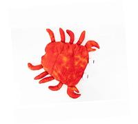 TOYANDONA 1Pc Adorable Crab Costume for Pets Creative Cosplay Coat for Dogs Orange S Funny Pet Outfit for Parties and Celebrations Durable and Unique Design
