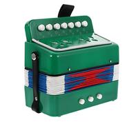 TOYANDONA 1Pc Adorable Key Accordion for Mini Musical Instrument Educational Plaything for Music Introduction Safe Sturdy Design Green for Boys to Explore Sound