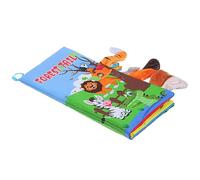 TOYANDONA 1pc Boys and Girls Animal Tails Cloth Book Soft Sensory for Early Learning Animal Cognition Book Colors and Textures Non-tearable for Months Random Style