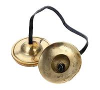 TOYANDONA 1pc Brass Meditation Cymbal Bell for Yoga and Buddhist Practices Handcrafted Percussion Instrument for Mindfulness and Positive Energy