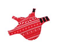 TOYANDONA 1pc Christmas Dog Clothing Double-sided Puppy Apparel for Xmas Parties Soft Fleece Material Fits Breeds Like Chihuahuas for Holiday Celebrations