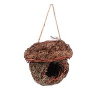 TOYANDONA 1Pc Creative Straw Weaving Bird Nest Chic Home Decoration for Birds and Pets Elegant Natural Design as Bird House Decorative