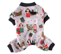 TOYANDONA 1pc Creative Xl Dog Christmas Costume Outfit Festive Party Clothes for Pets with Cuff Cats Holiday Dress with Christmas Elements