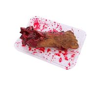 TOYANDONA 1Pc Creepy Bloody Foot Decoration Horrible Halloween Trick for Party and Home Decor Vinyl Materials Filled with Fluffy for Halloween Fun