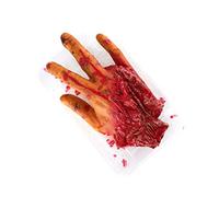 TOYANDONA 1Pc Creepy Severed Finger Halloween Decorative Prop Realistic Artificial Human Organs for Haunted House Party Supplies Reusable Safe for Spooky Decorations