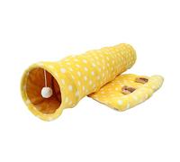 TOYANDONA 1pc Foldable Cat Tunnel Toy Breathable Canvas Cat Plaything Indoor Fun for and Kittens Easy Storage Multi-use Litter and Play Space