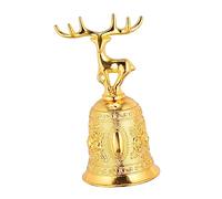 TOYANDONA 1pc Hand Bell for Christmas Parties Metal Decorative Bell for Restaurant Service Pet Training and Event Decor Loud Sound for Calling