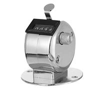 TOYANDONA 1Pc Mechanical Tally Click Counter Manual Recording Tool for Statistics Fitness and Teaching Durable Metal Design with Base Easy to Use Counter Device