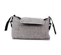 TOYANDONA 1Pc Multi Functional Stroller Organizer Bag Durable Flax Storage with Liner Easy One Hand Operation for Stroller Accessories