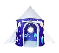 TOYANDONA 1Pc Playhouse Space Theme Tent Durable Game House with Mesh Windows for Safety present for Birthday Christmas