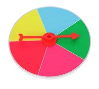 TOYANDONA 1Pc Prize Wheel Game Prop Wall Hanging Turntable for Parties Teaching Activities Fun Design for Adults Portable Easy to Store for Carnival and Raffles