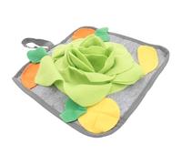 TOYANDONA 1pc Rabbit Snuffle Mat Polar Fleece Washable Pet Bunny Foraging Toy Slow Feeding Pad