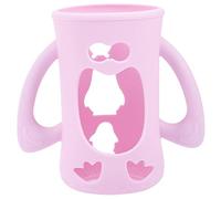 TOYANDONA 1pc Silicone Feeding Bottle Sleeve Glass Bottle Cover Slip Design Fits Boy Girl Easy to Hold for Boy Girl and Parents